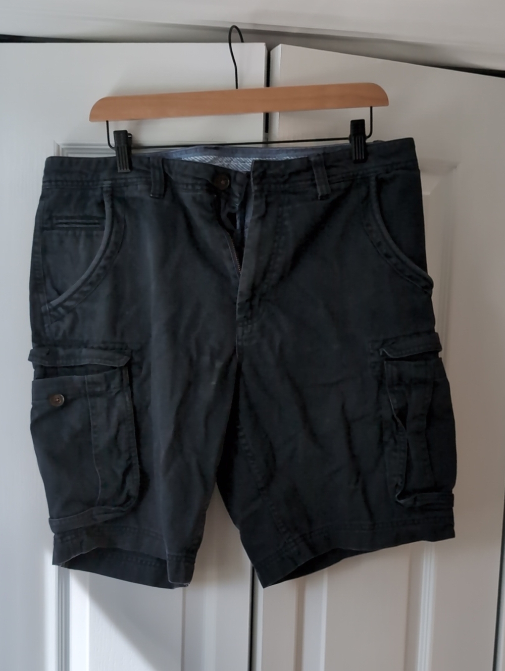 Crew Clothing Company Dark Blue Cargo Shorts (34)